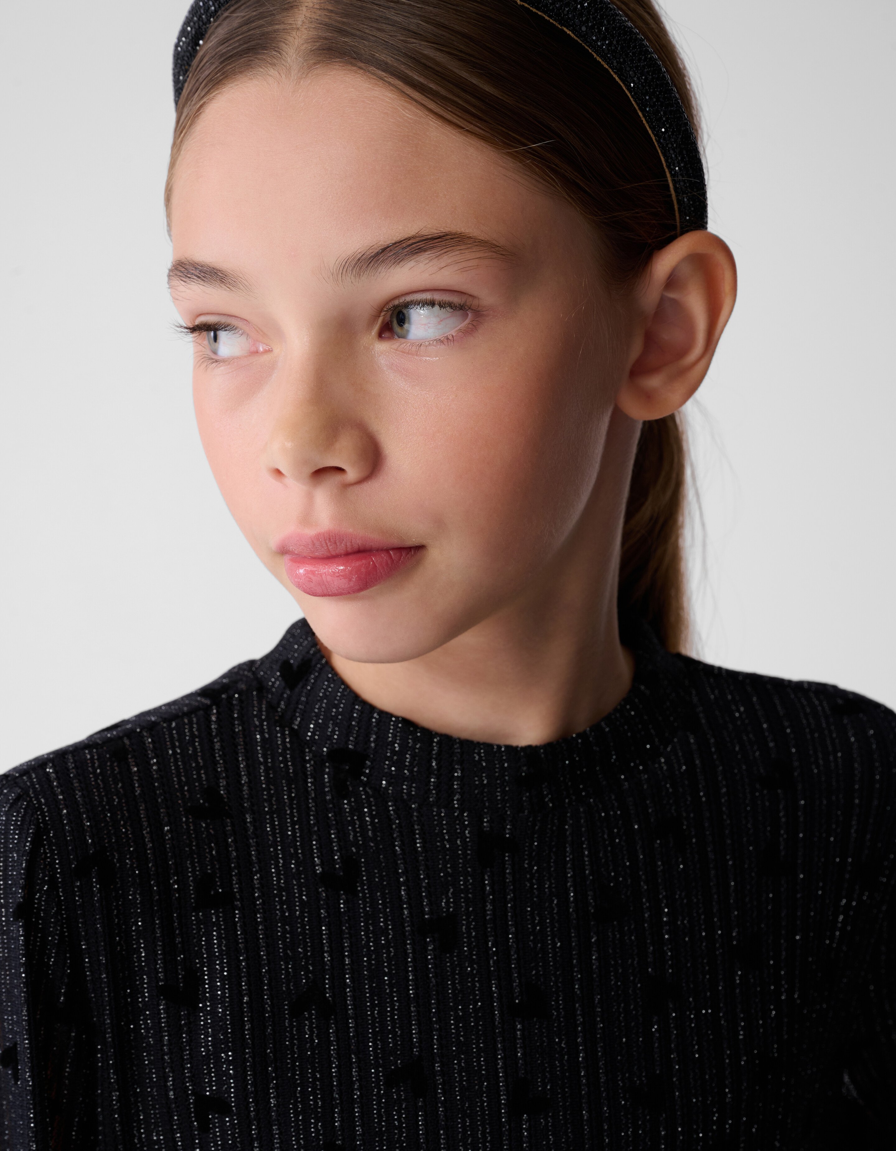 Mesh Heart Mini Jurk Zwart SHOEBY GIRLS