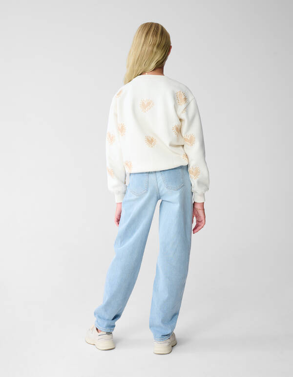 Strass Barrel Fit Jeans Blauw SHOEBY GIRLS