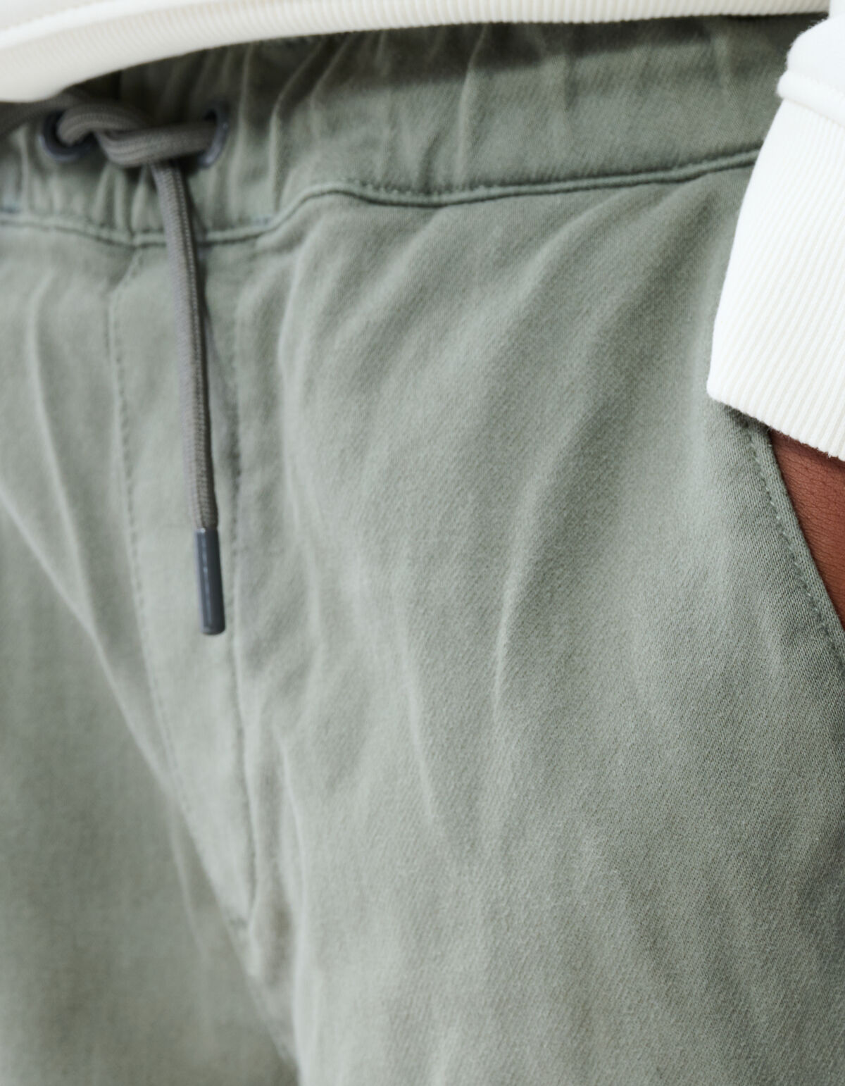 Loose Fit Jog Cargo Broek Khaki SHOEBY BOYS