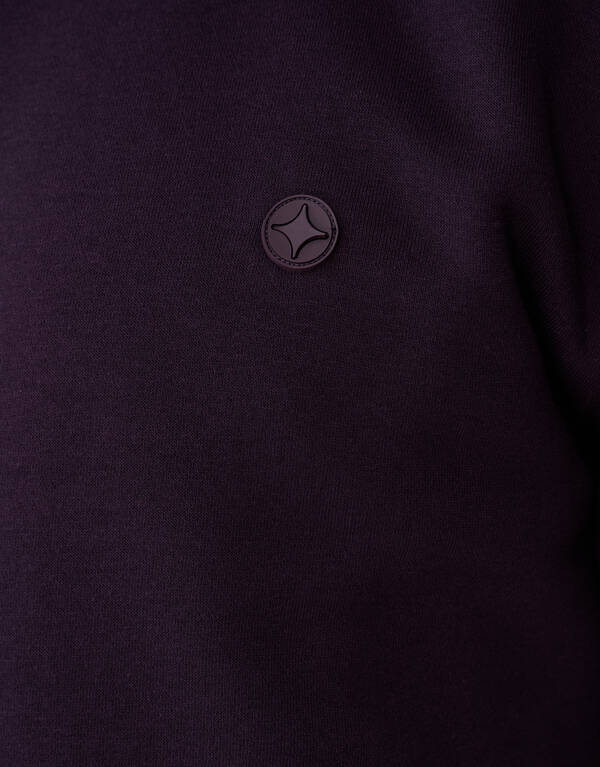 Badge Sweater Donkerrood SHOEBY MEN