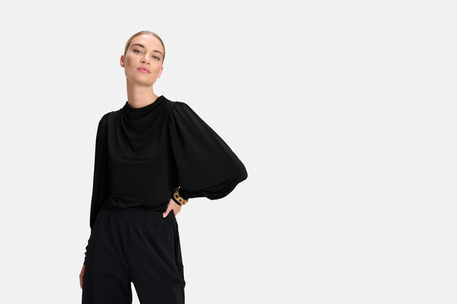 Waterval Top Zwart SHOEBY WOMEN