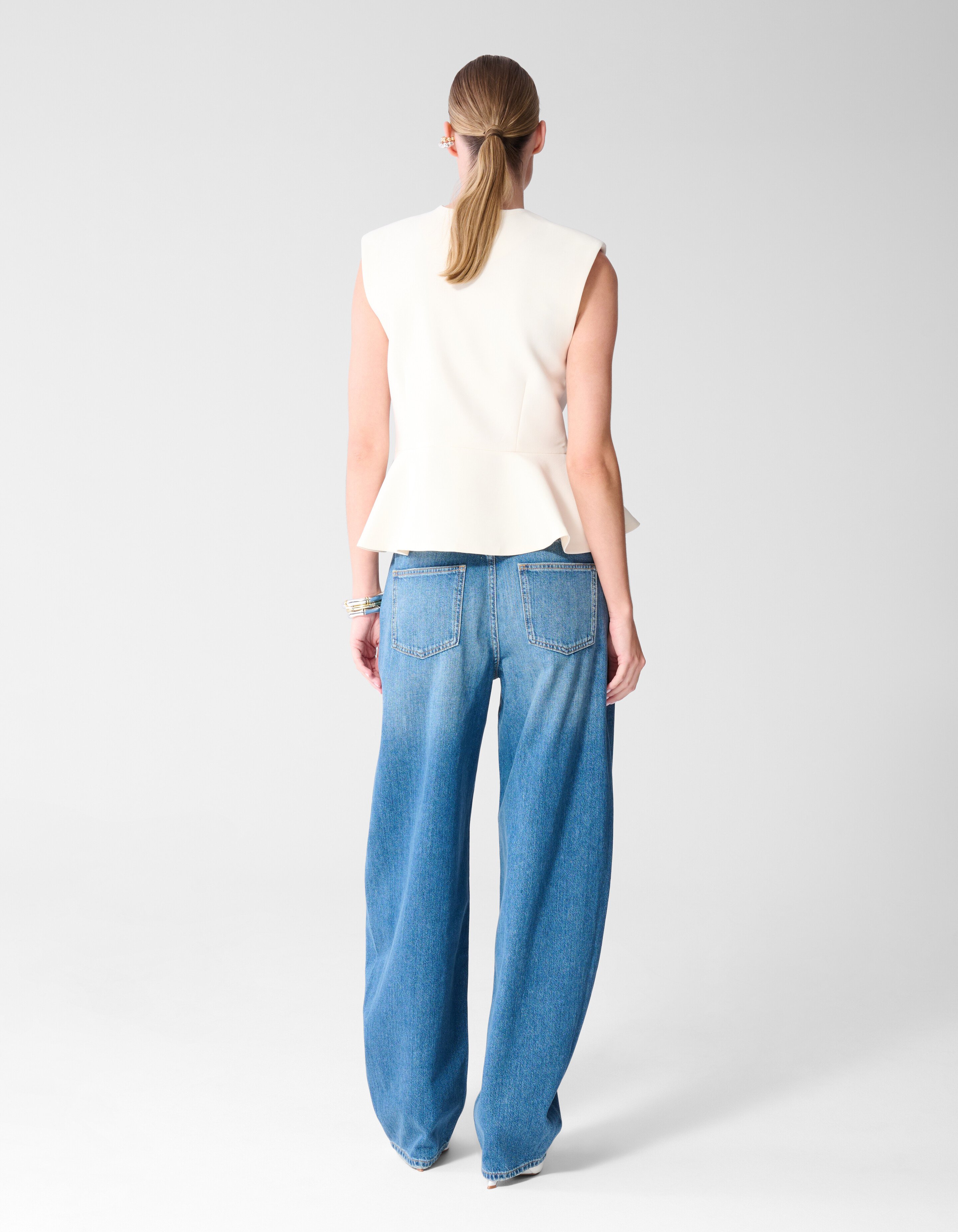 Barrel Fit Jeans Donkerblauw SHOEBY WOMEN