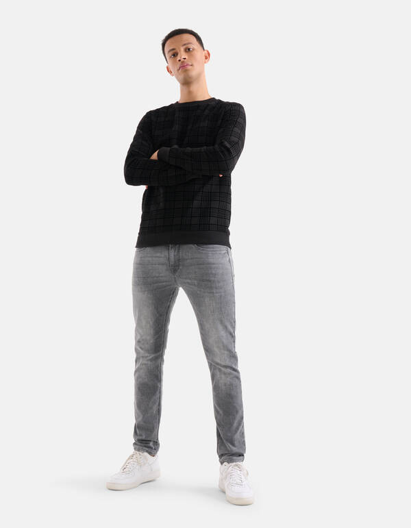 Slim Fit Jog Jeans Lichtgrijs L34 Refill