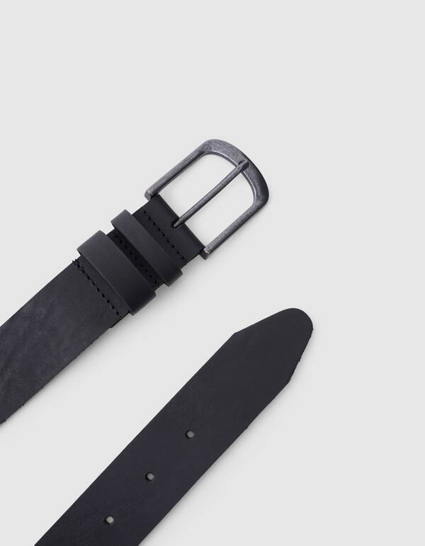 Leren Riem Zwart SHOEBY ACCESSOIRES