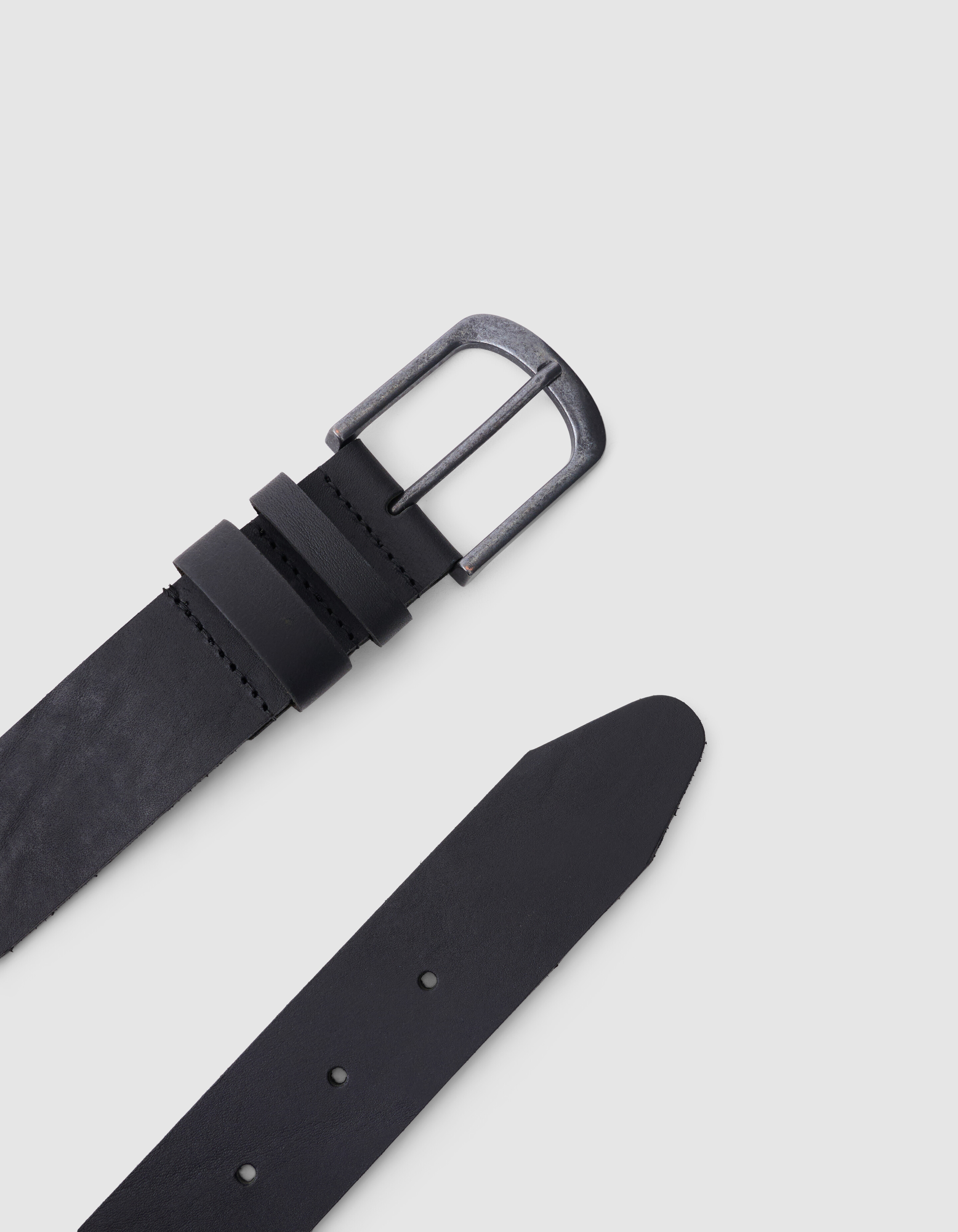 Leren Riem Zwart SHOEBY ACCESSOIRES