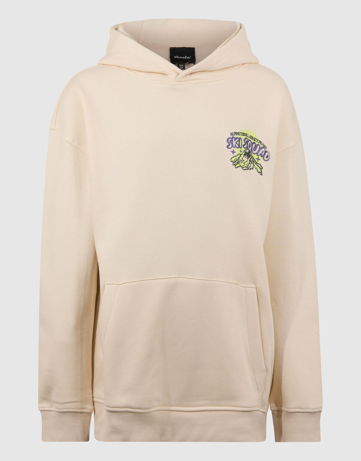 Squad Artwork Hoodie Beige SHOEBY BOYS