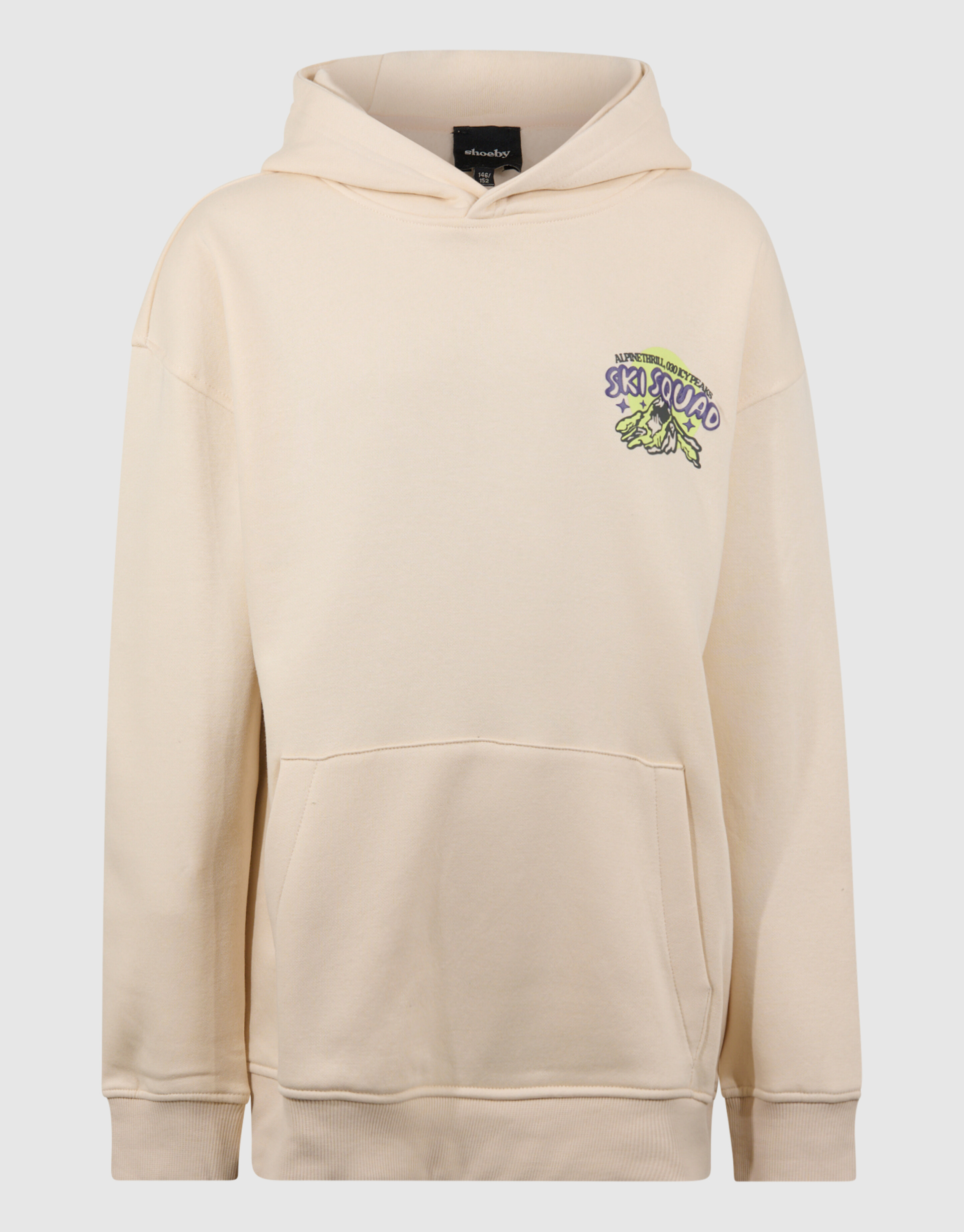 Squad Artwork Hoodie Beige SHOEBY BOYS