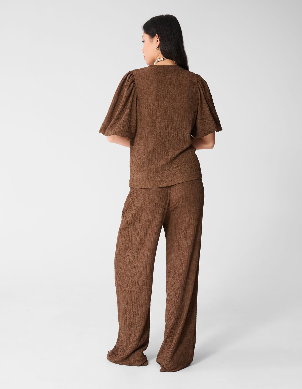 Crinkle Balloon Top Bruin SHOEBY WOMEN