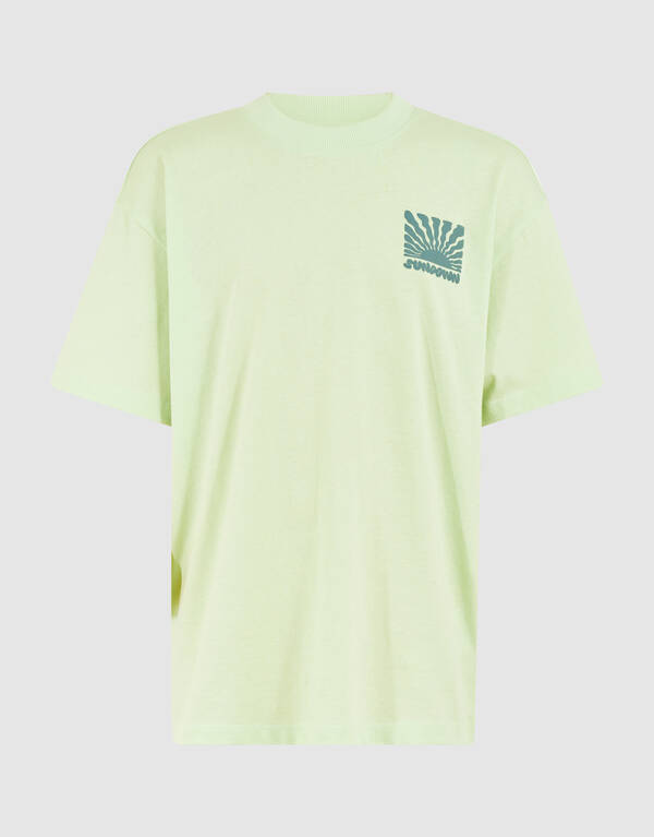 Wavy Sun T-shirt Lichtgroen SHOEBY BOYS
