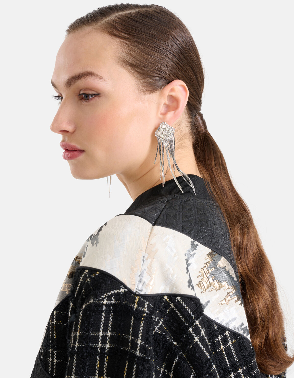 Strass Oorbellen Zilver SHOEBY ACCESSOIRES