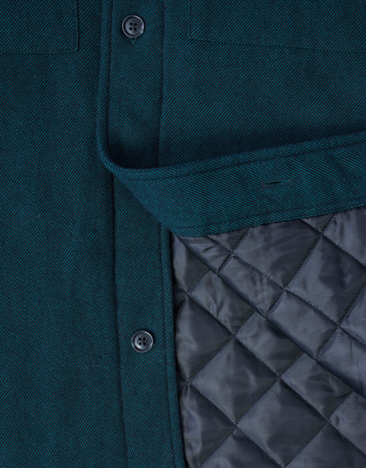 Padded Overshirt Donkergroen SHOEBY MEN
