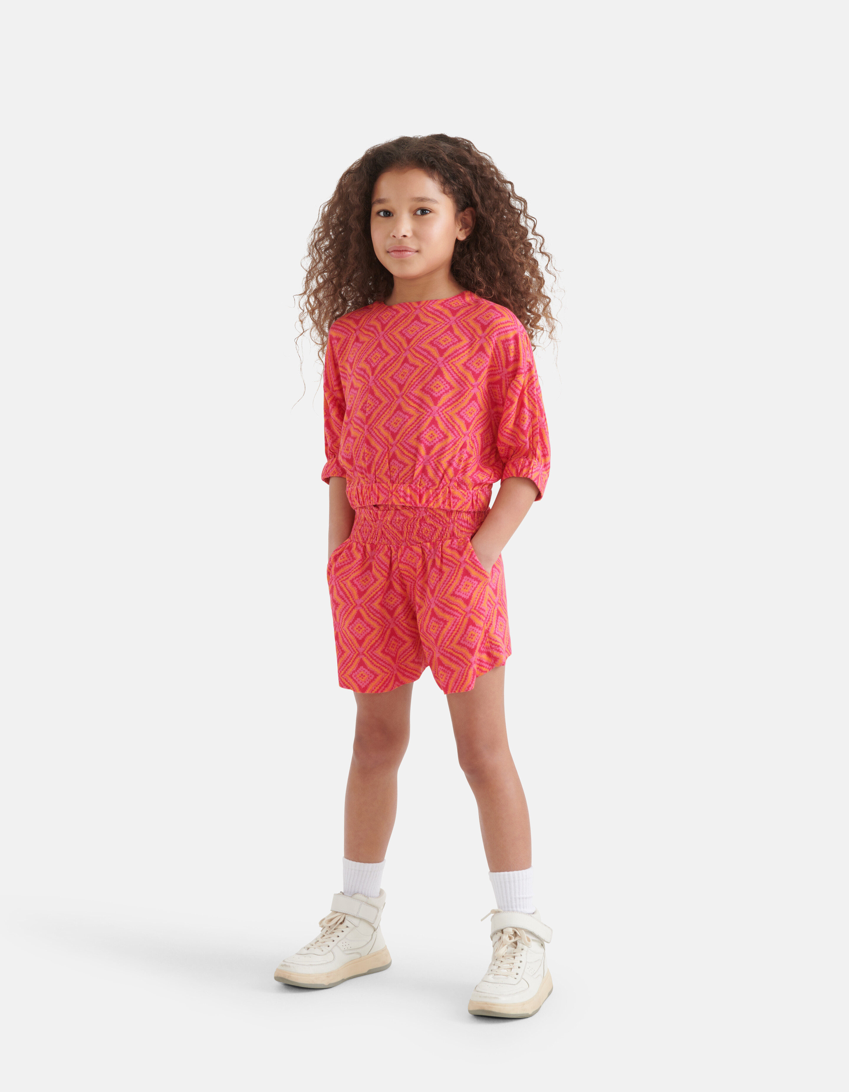 Ikat Print Top Roze SHOEBY GIRLS