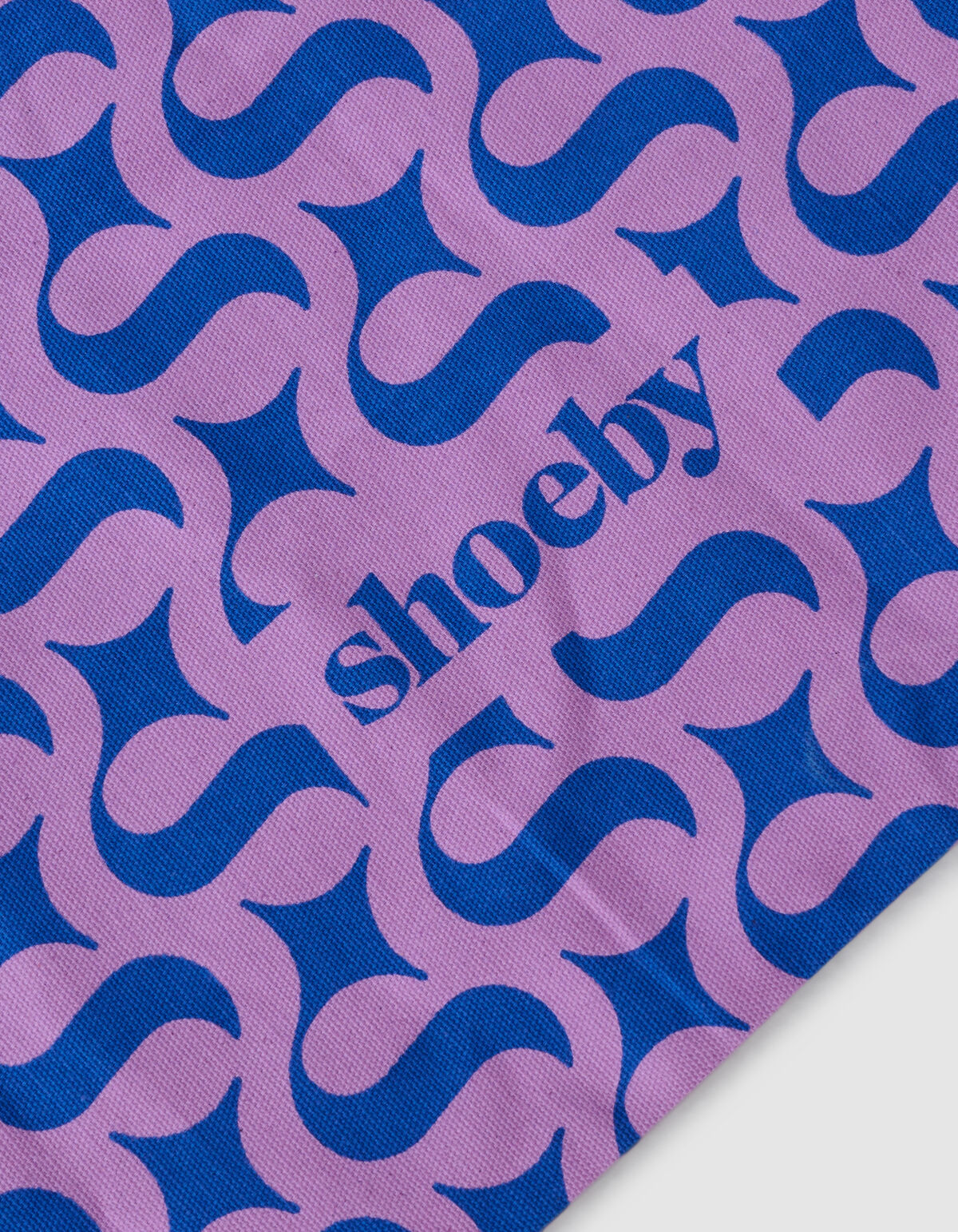 Shoeby Logo Shopper Blauw/Paars SHOEBY ACCESSOIRES