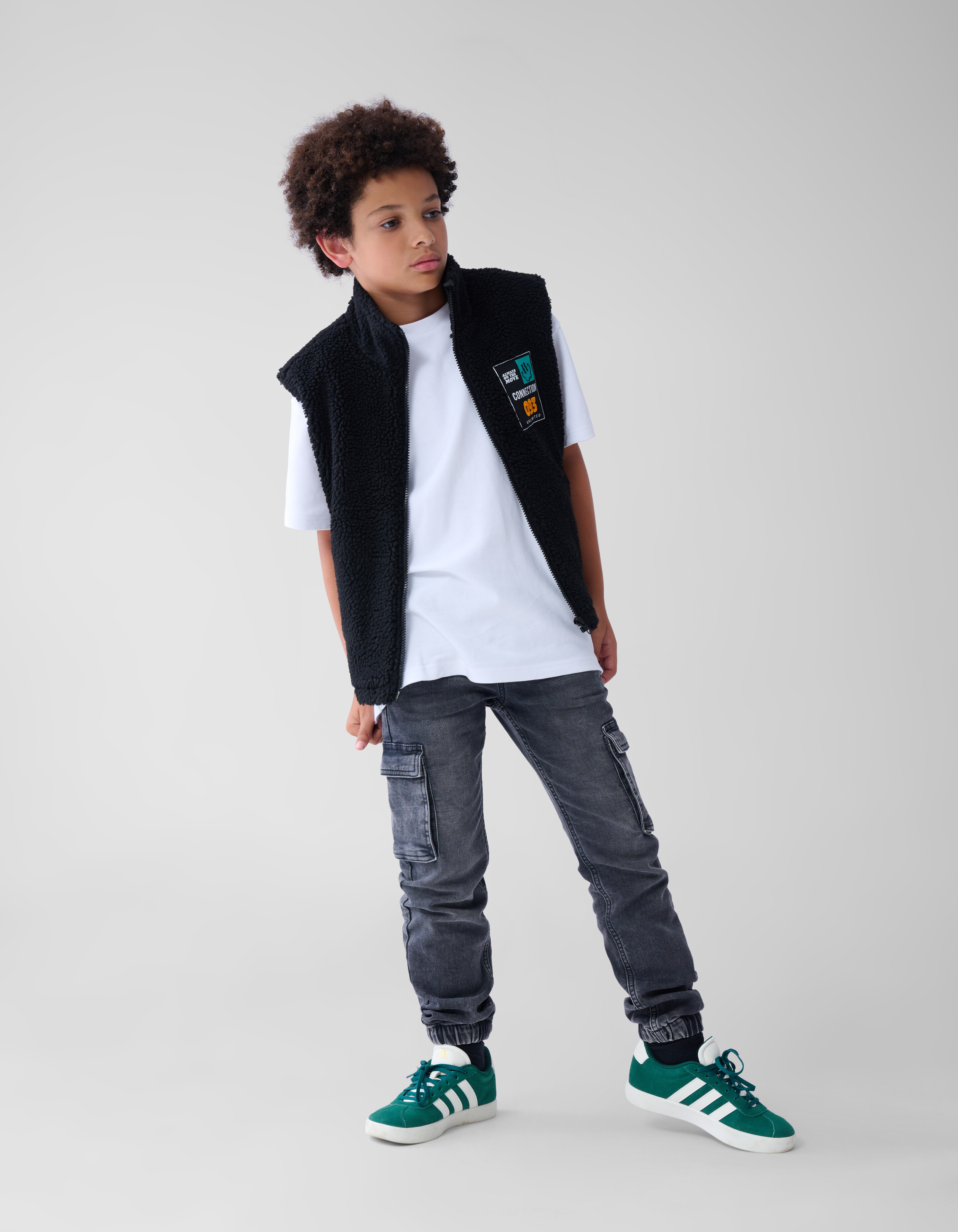 Teddy Bodywarmer Zwart SHOEBY BOYS