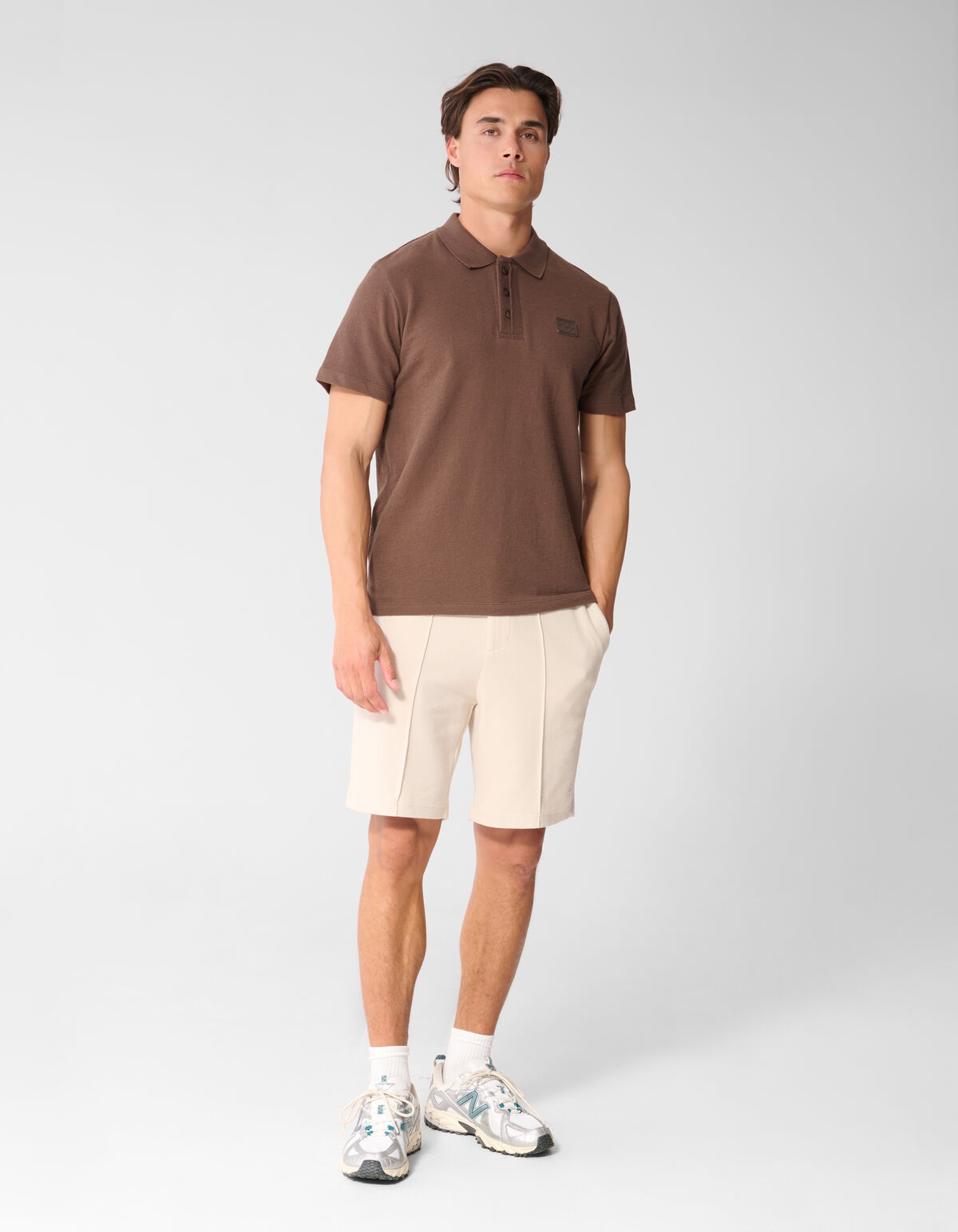 Spark Polo Donkerbruin SHOEBY MEN