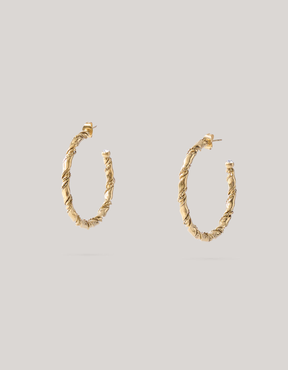 Twisted Hoop Oorbellen Goud SHOEBY ACCESSOIRES