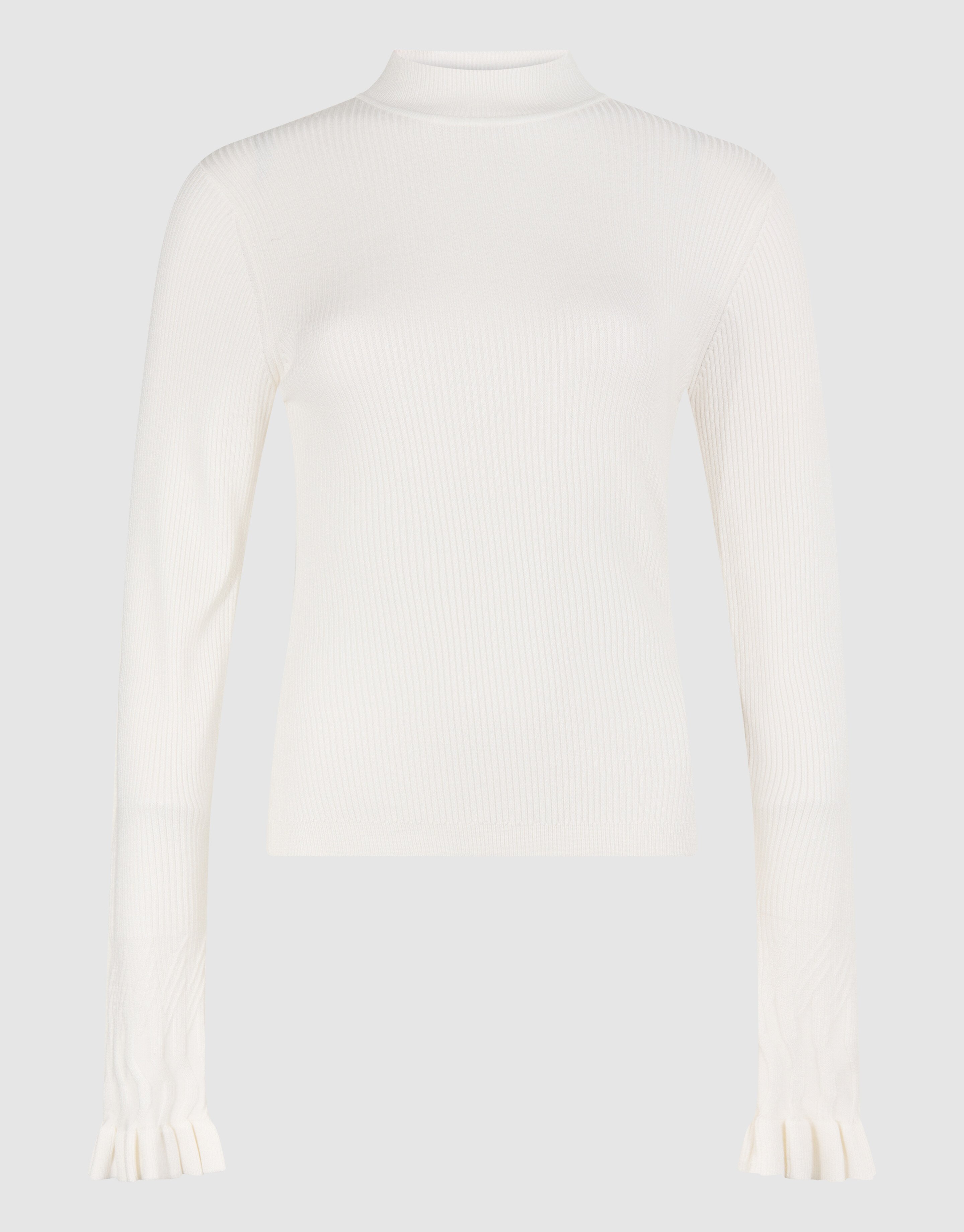 Ruffle Mouw Top Gebroken Wit SHOEBY WOMEN