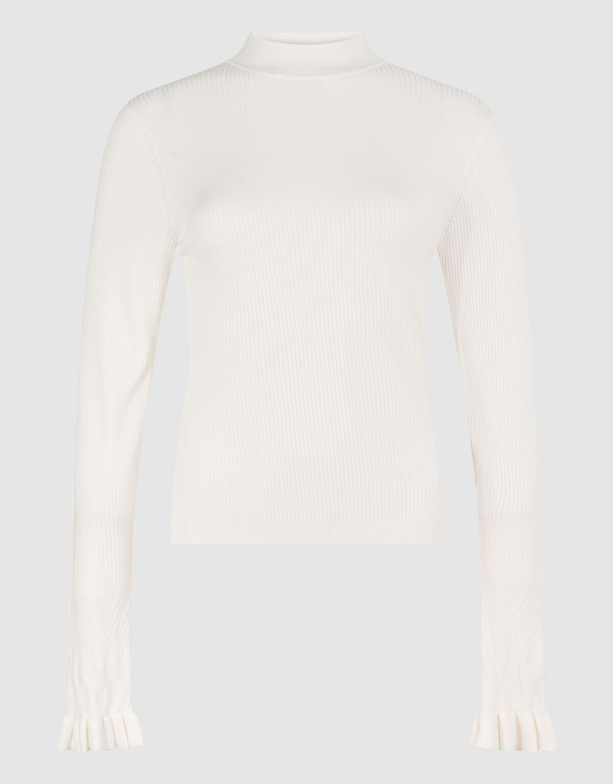 Ruffle Mouw Top Gebroken Wit SHOEBY WOMEN