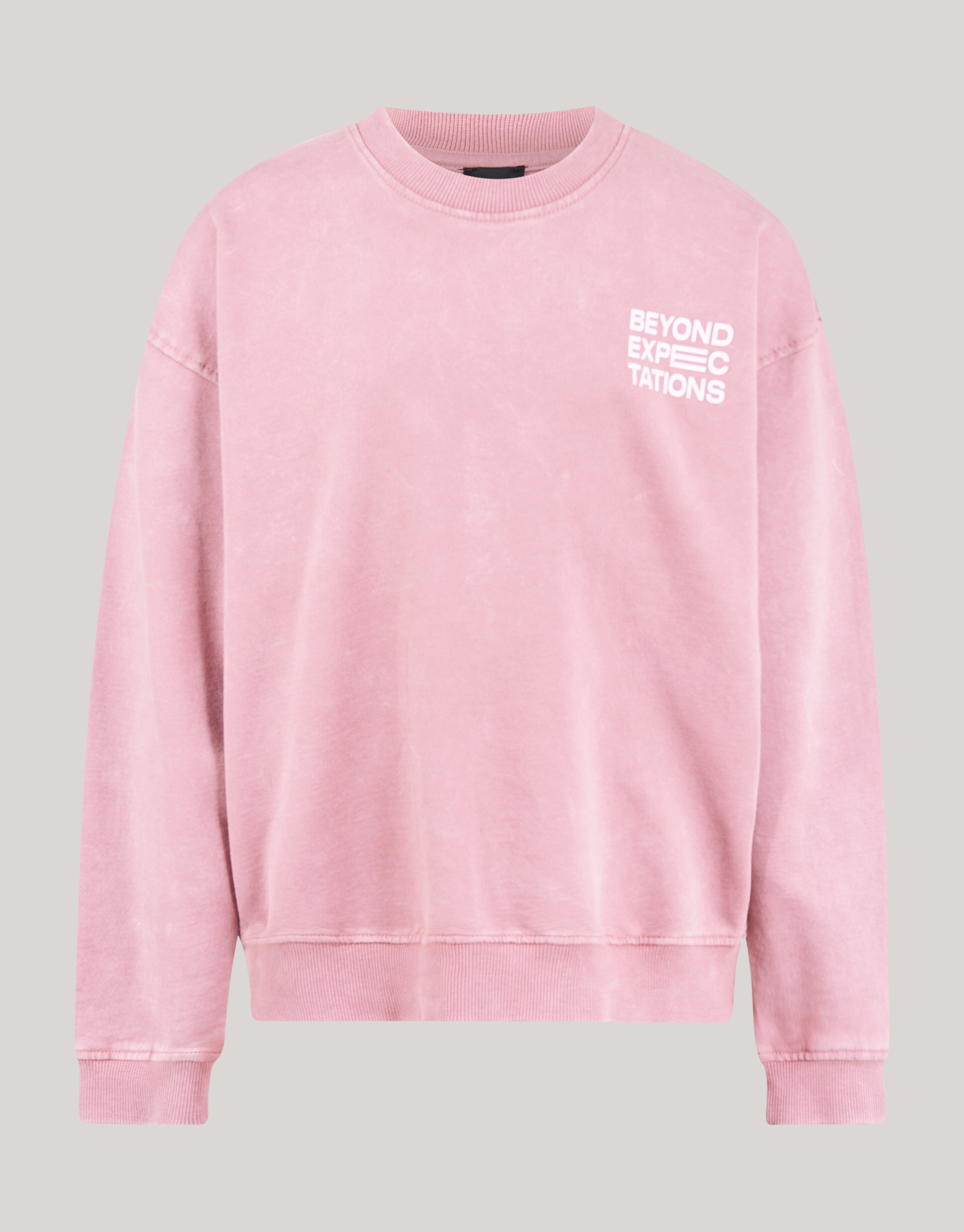 Washed Artwork Sweater Donkerroze SHOEBY BOYS