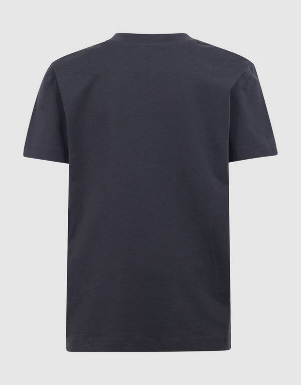 Bisous Glitter Artwork T-shirt Donkergrijs SHOEBY GIRLS