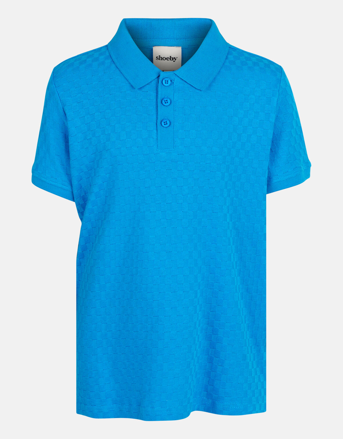Blok Structuur Polo Blauw SHOEBY BOYS
