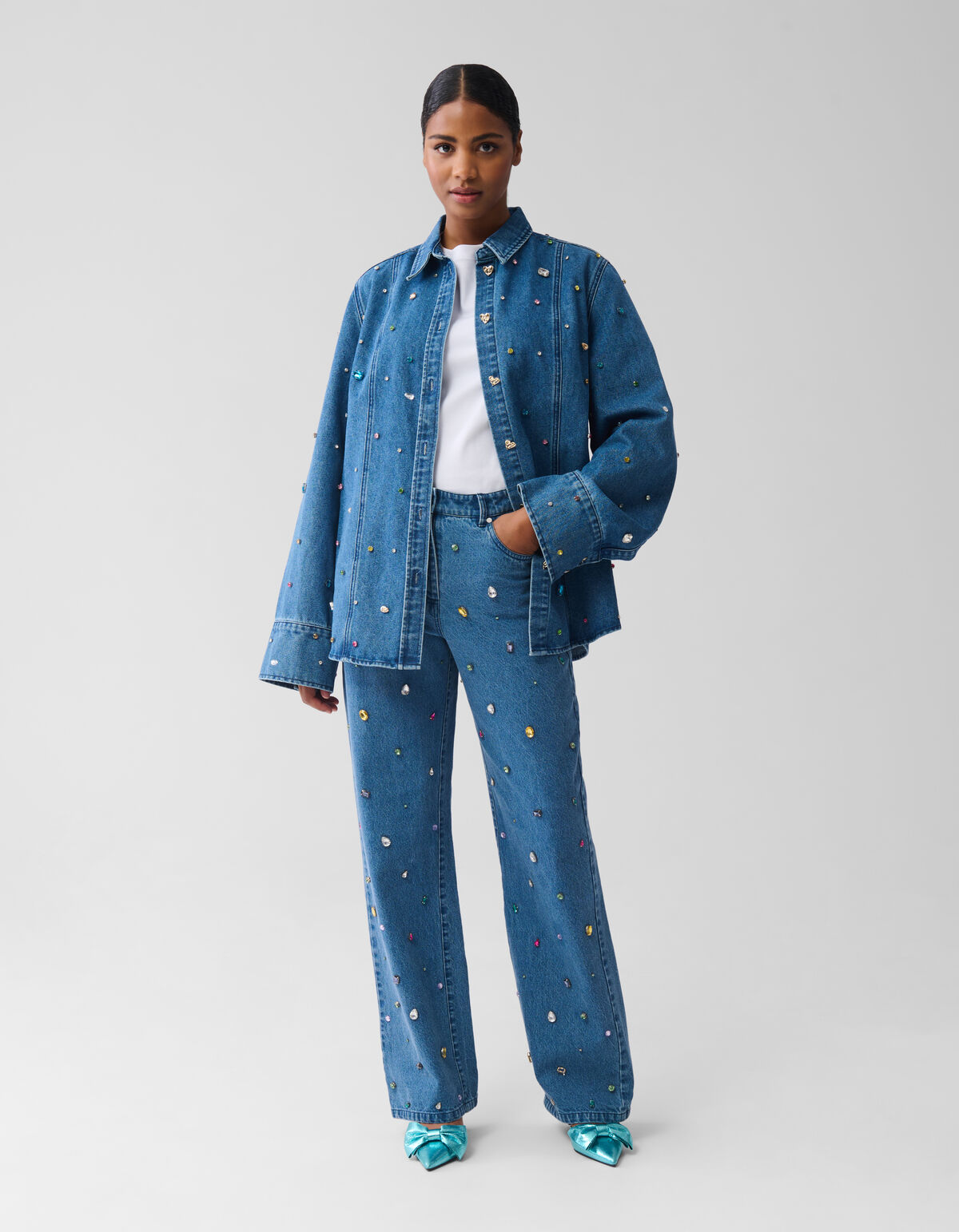 Denim Stone Blouse SHOEBY WOMEN