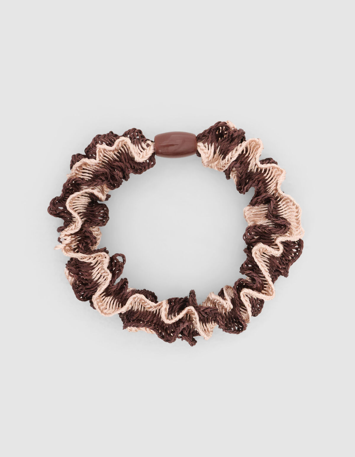 Ruffle Haarelastiek Bruin SHOEBY ACCESSOIRES