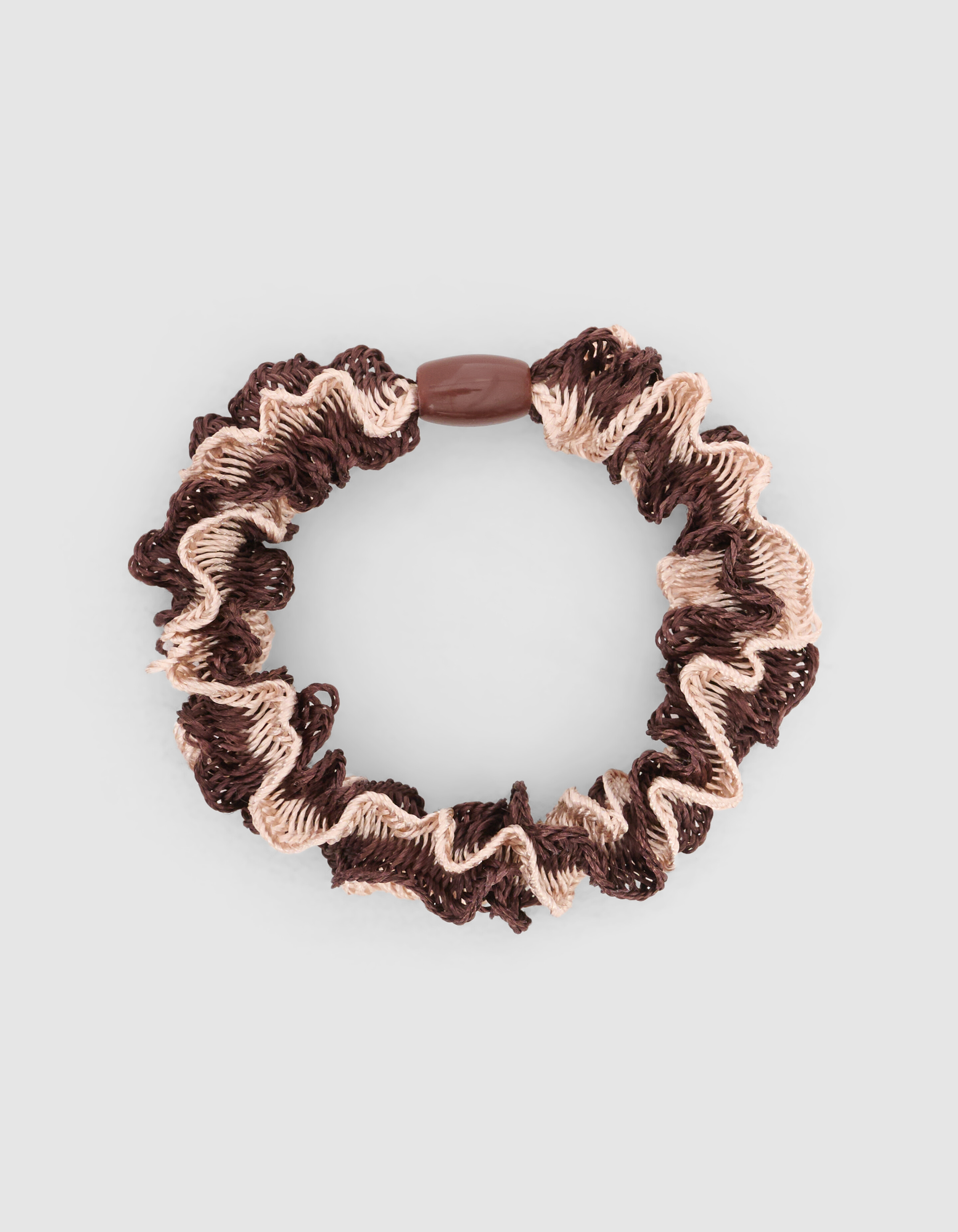 Ruffle Haarelastiek Bruin SHOEBY ACCESSOIRES
