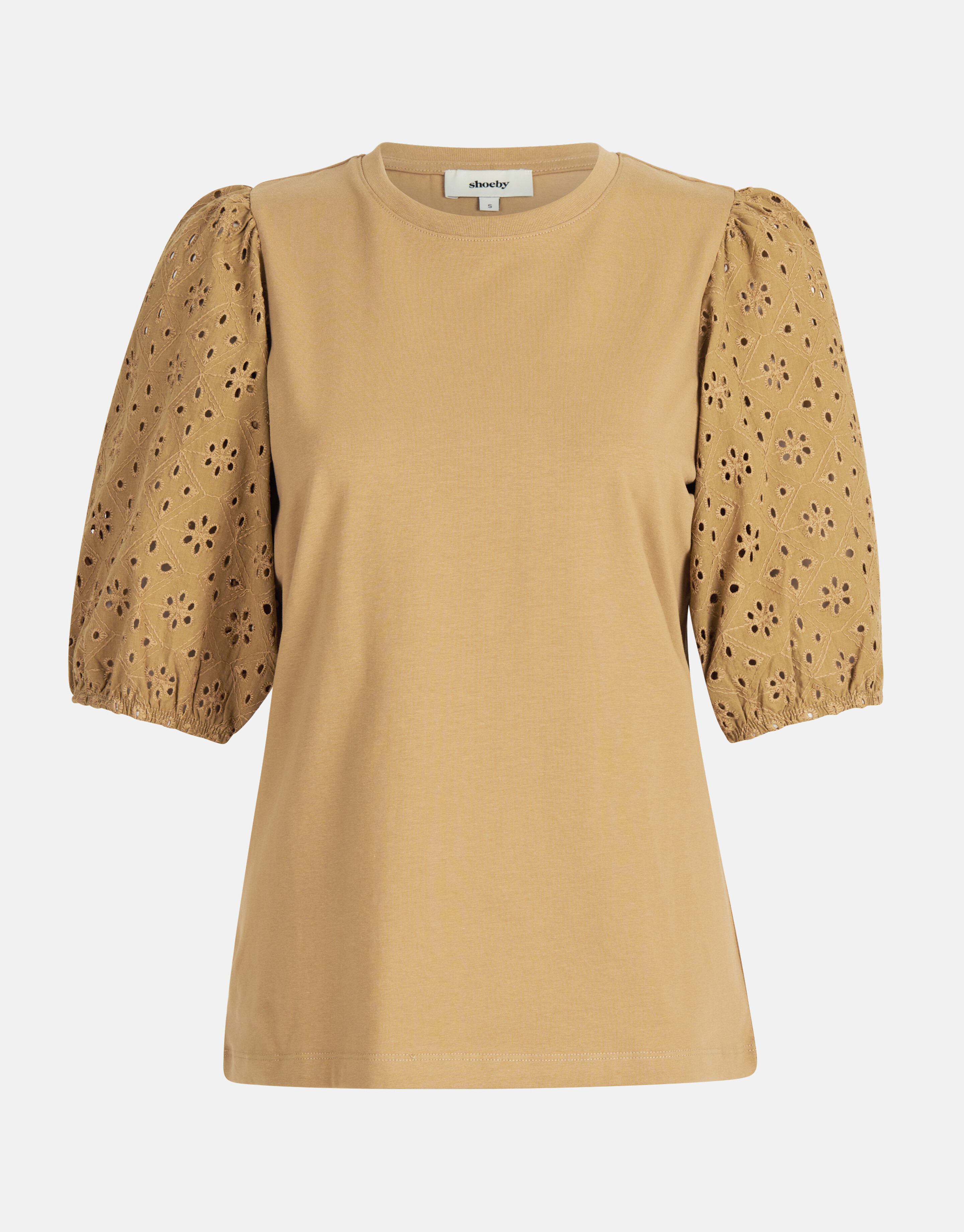 Embroidery Top Beige SHOEBY WOMEN