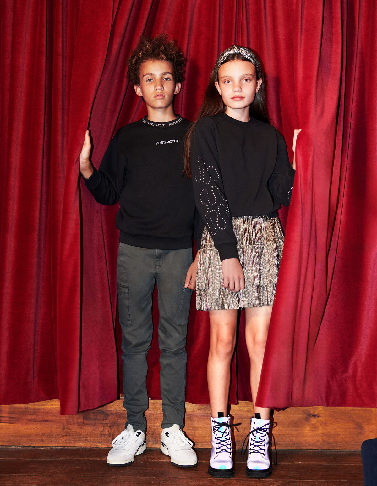 Print Sweater Zwart SHOEBY BOYS