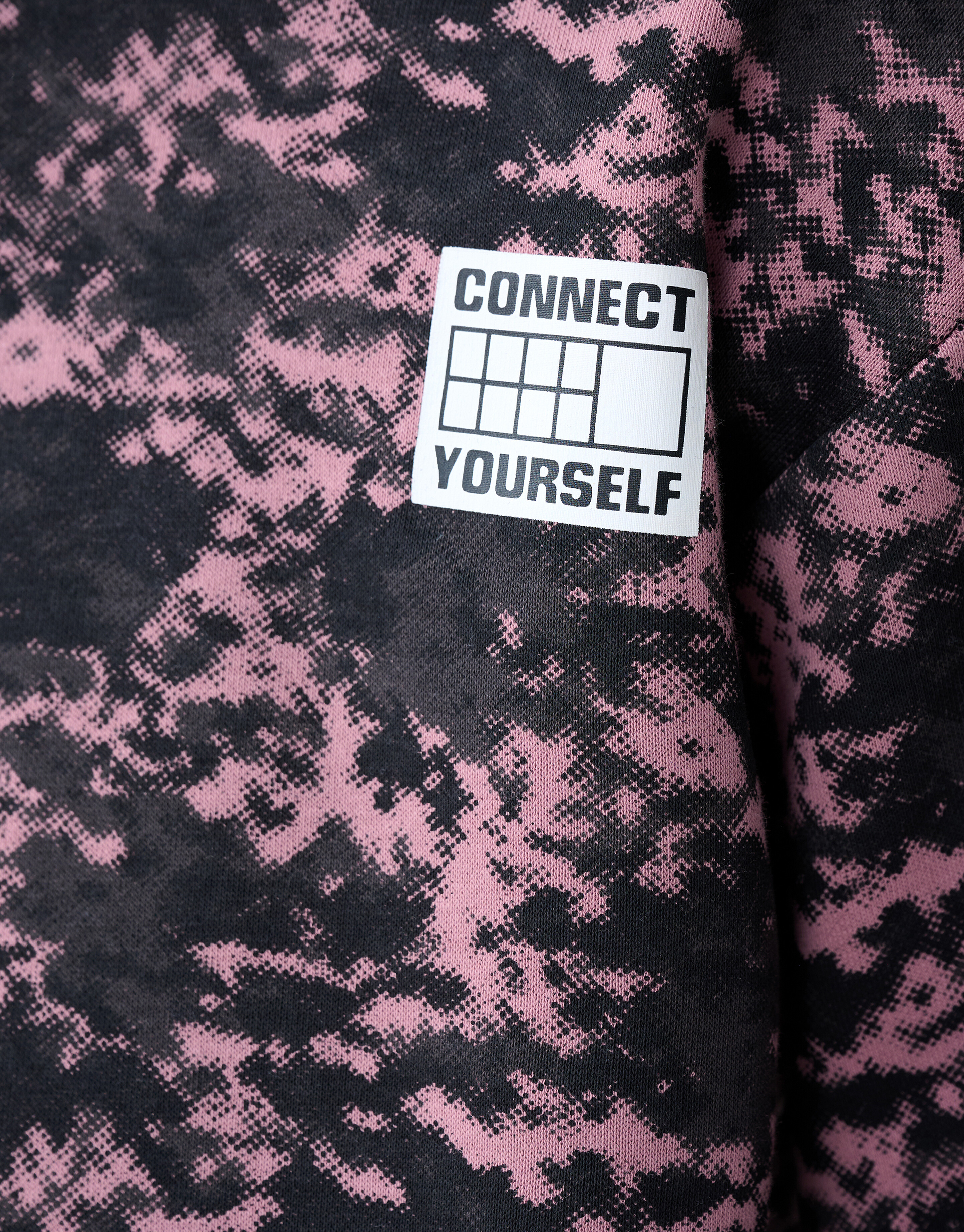 Printed Hoodie Donkerroze SHOEBY BOYS