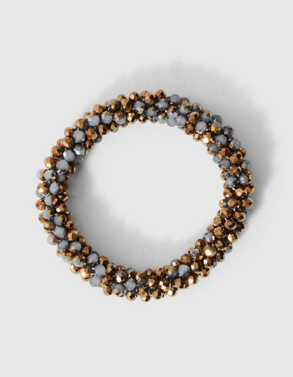 Beaded Elastieken Armband Goud/Zilver SHOEBY ACCESSOIRES