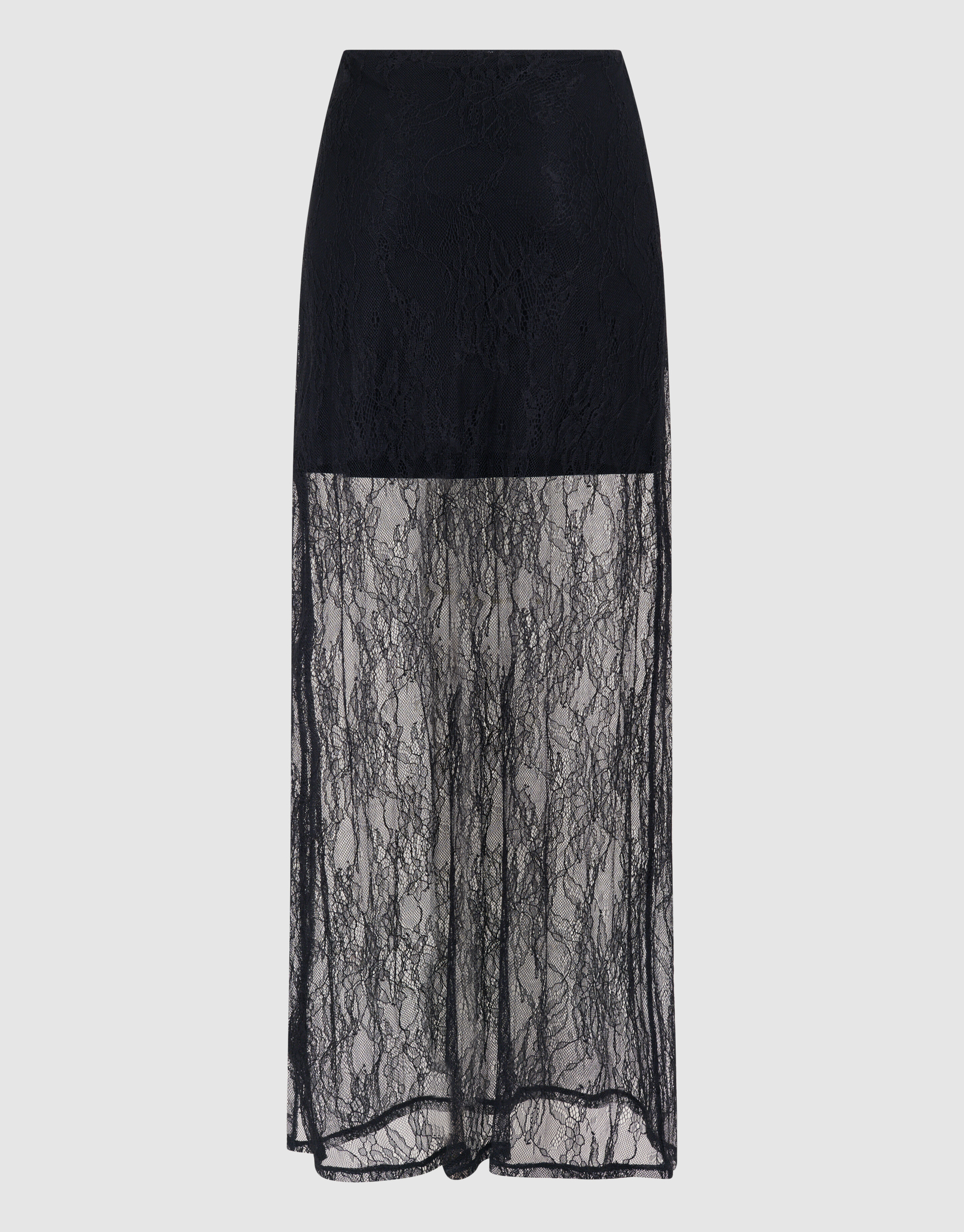 Kanten Maxi Rok Zwart By Monica SHOEBY WOMEN