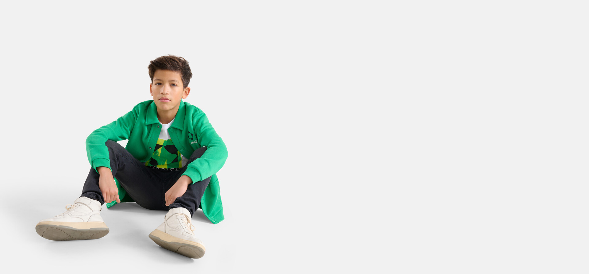 Printed Vest Groen SHOEBY BOYS