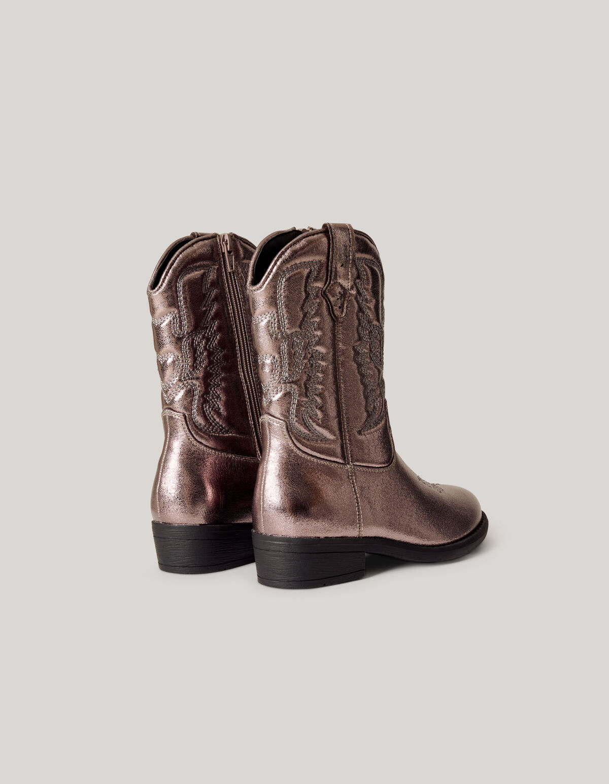 Metallic Cowboylaarzen Goud SCHOENEN SHOEBY