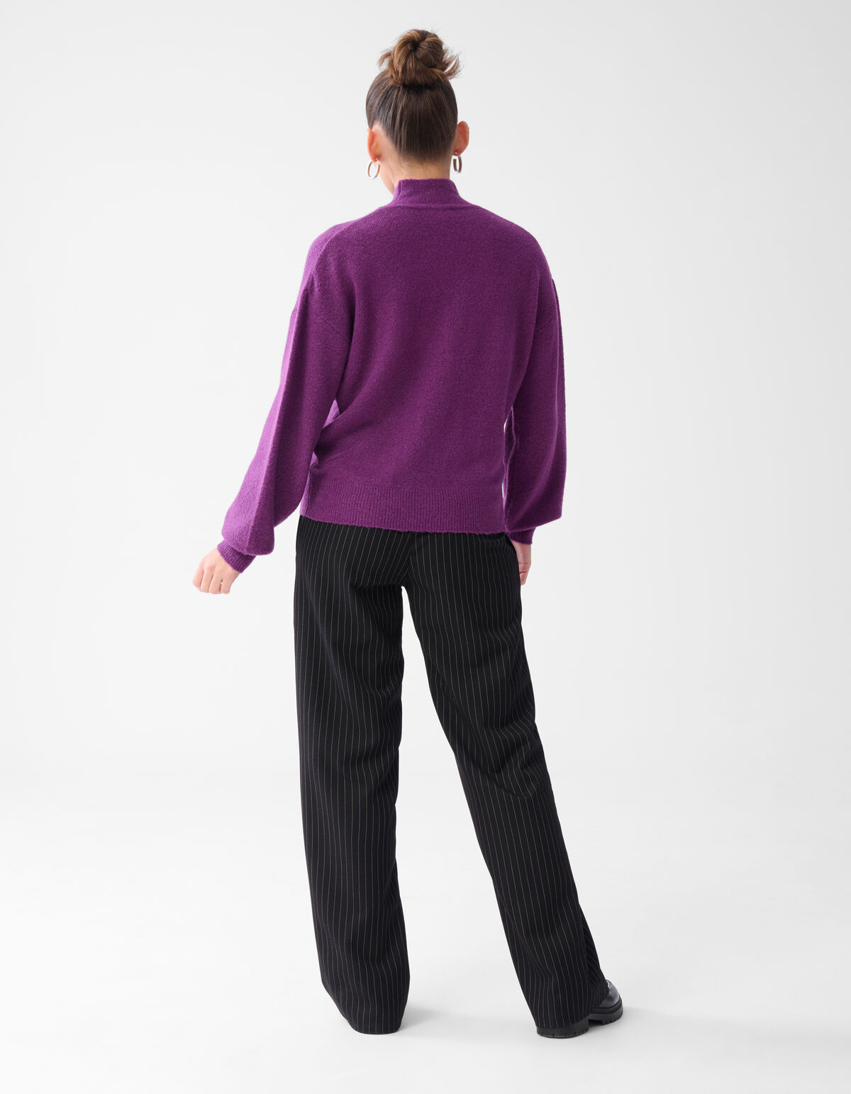 Studio Strass Trui Donkerpaars SHOEBY WOMEN