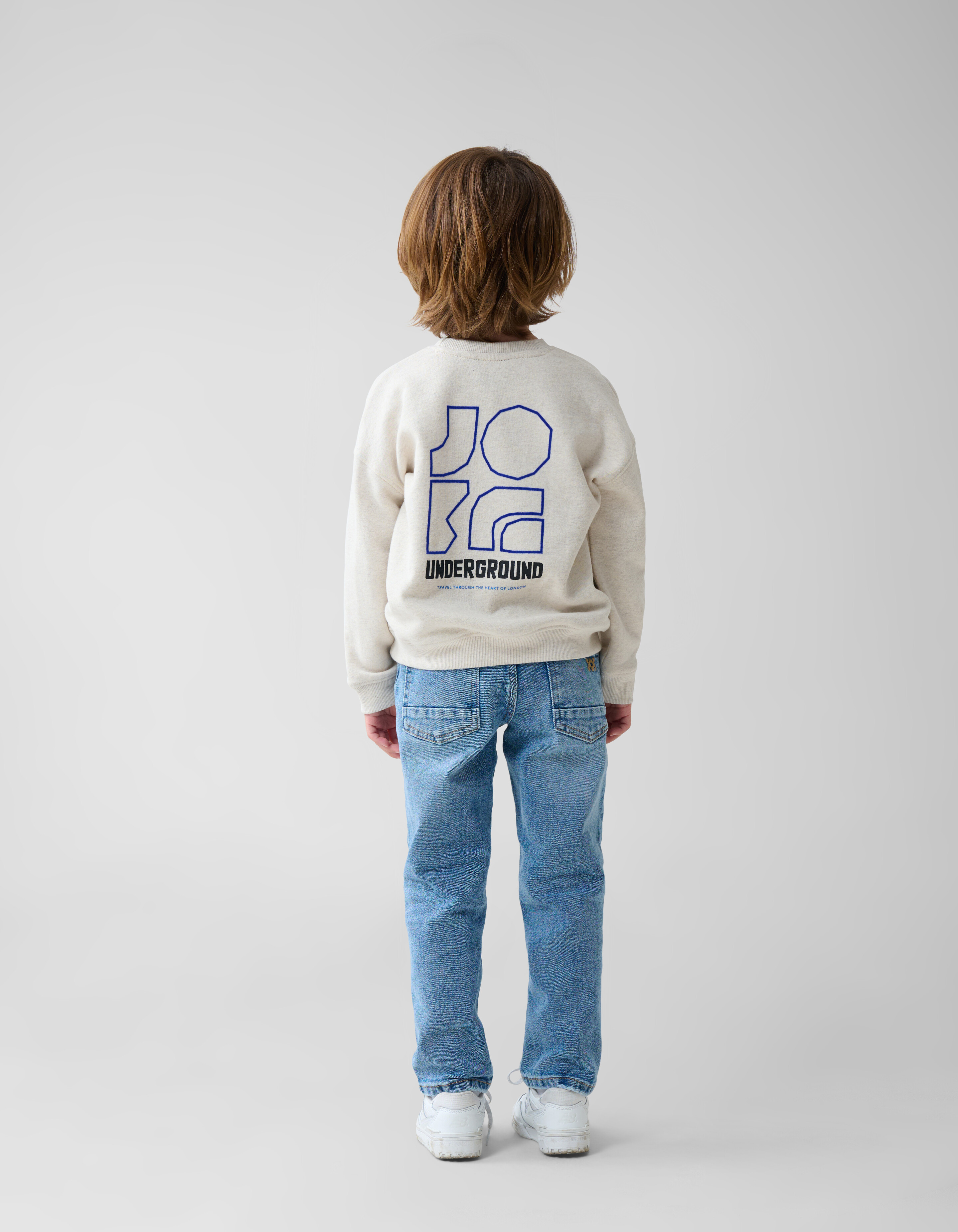 Artwork Sweater Lichtgrijs SHOEBY BOYS