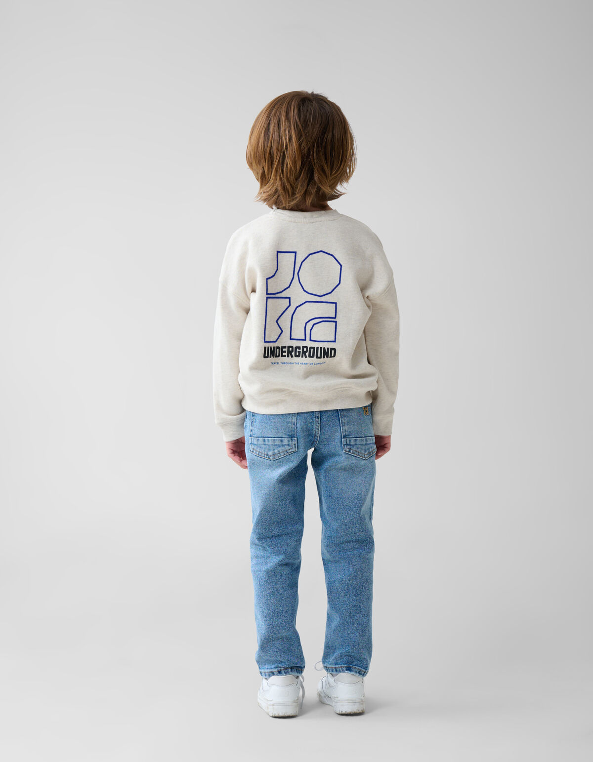 Artwork Sweater Lichtgrijs SHOEBY BOYS