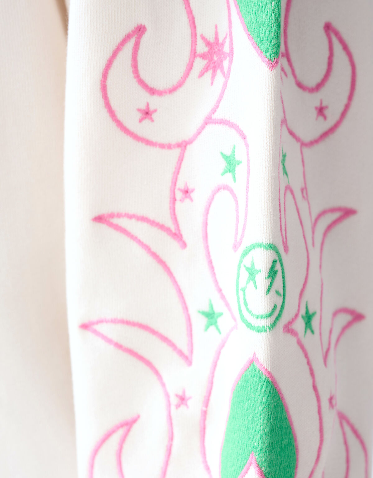 Embroidery Sweater Gebroken Wit SHOEBY GIRLS