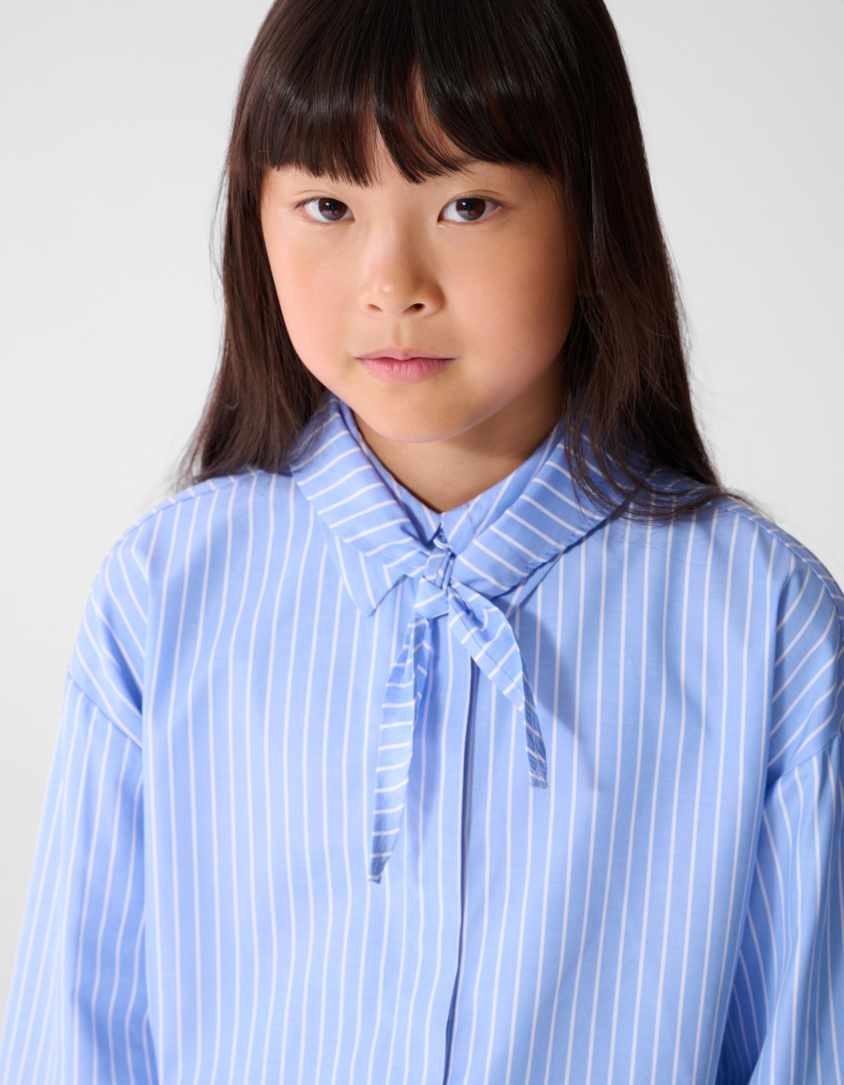 Long Scarf Blouse Blauw SHOEBY GIRLS
