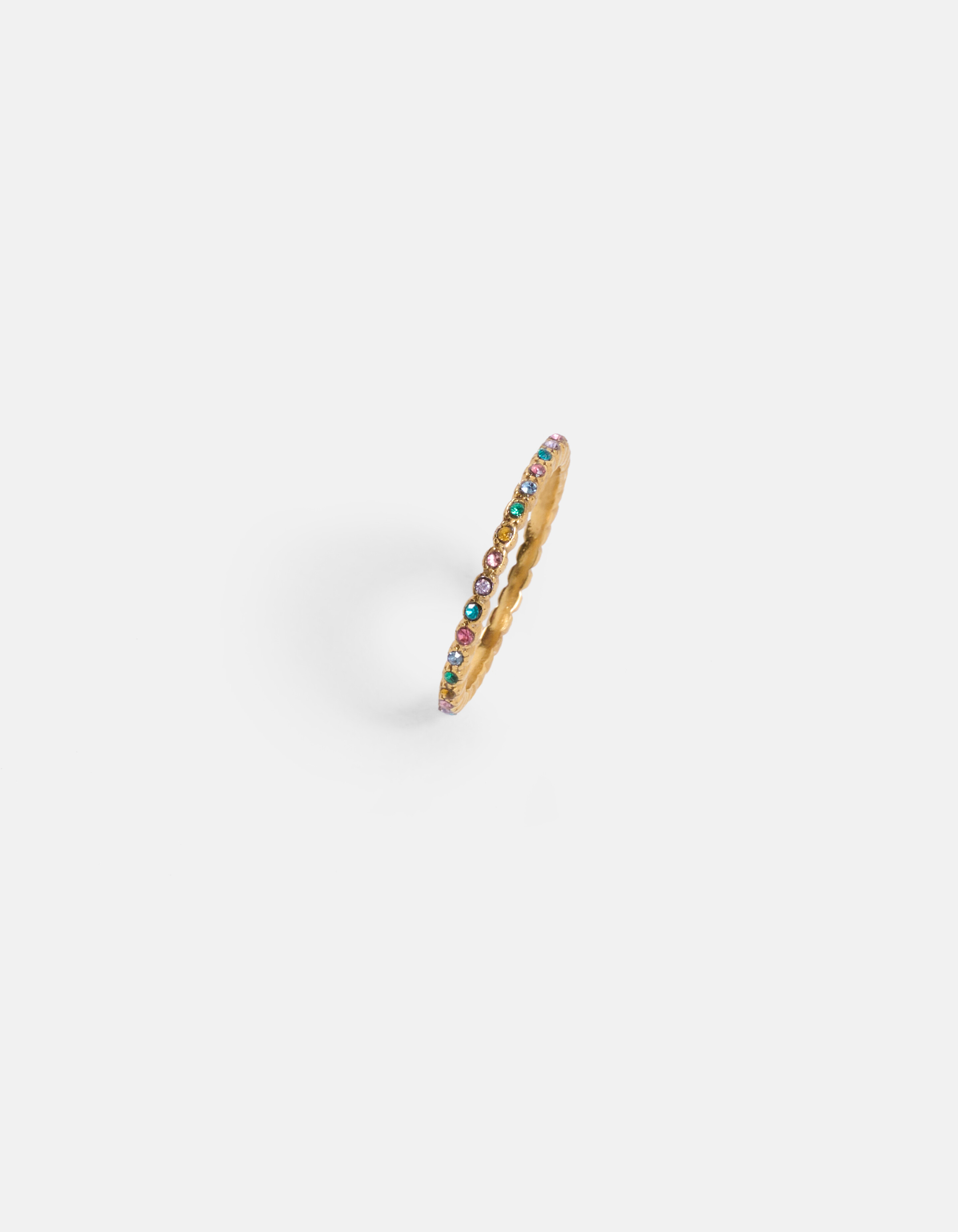 Gekleurde Strass Ring Goud ACCESSOIRES SHOEBY