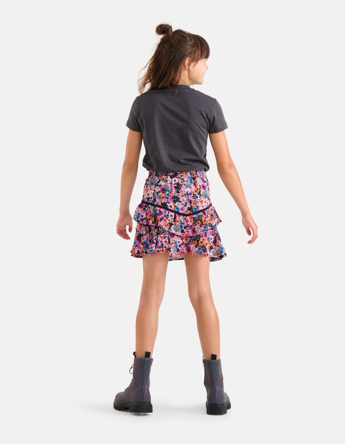 Bloemenprint Rok Paars SHOEBY GIRLS