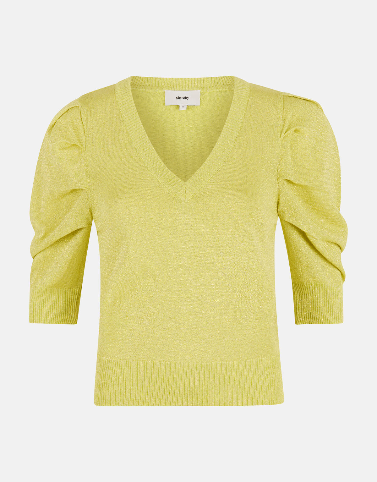 Glitter Trui Limoengroen SHOEBY WOMEN