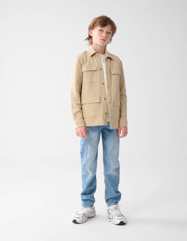 Pocket Overshirt Zand SHOEBY BOYS