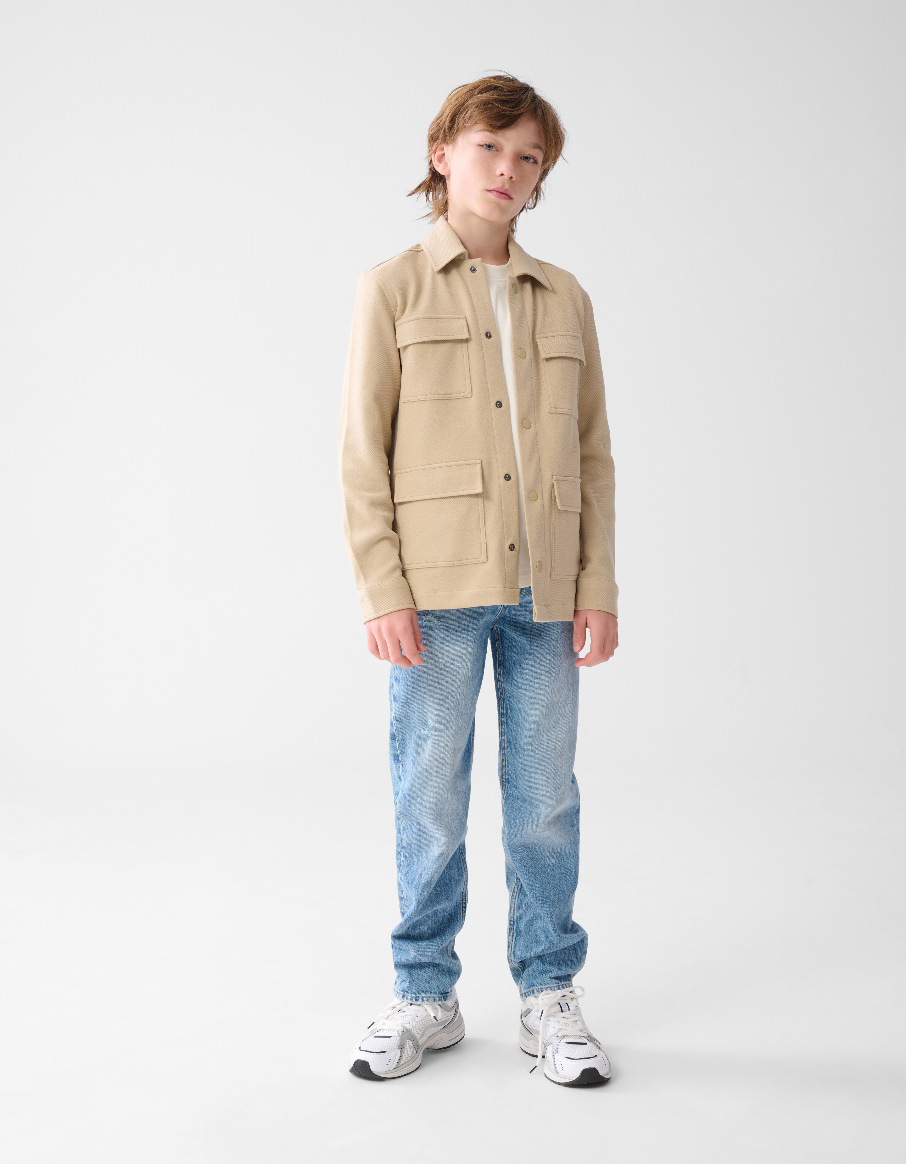 Pocket Overshirt Zand SHOEBY BOYS