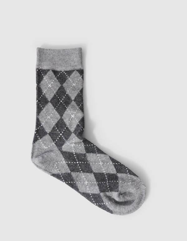 Ruiten Sokken Grijs SHOEBY ACCESSOIRES