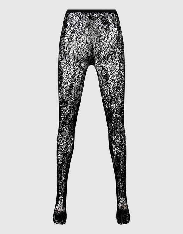 Kanten Panty Zwart SHOEBY ACCESSOIRES