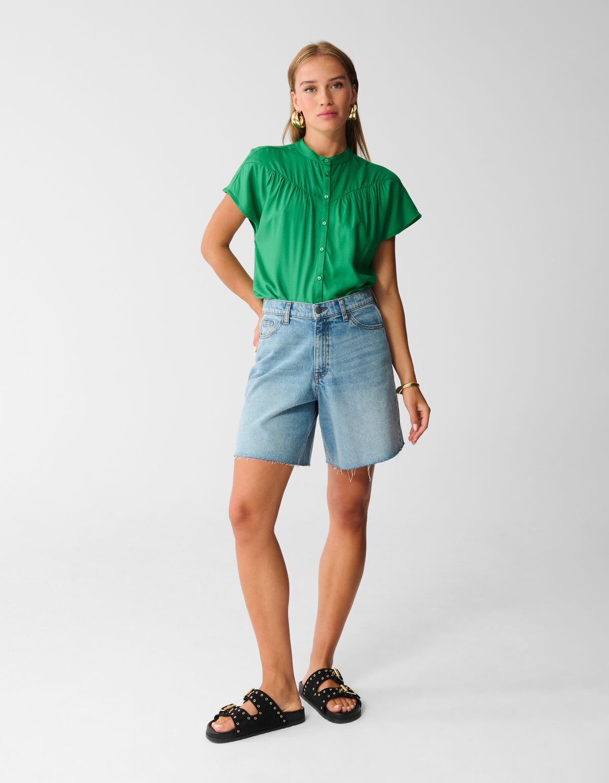 Structuur Top Groen SHOEBY WOMEN