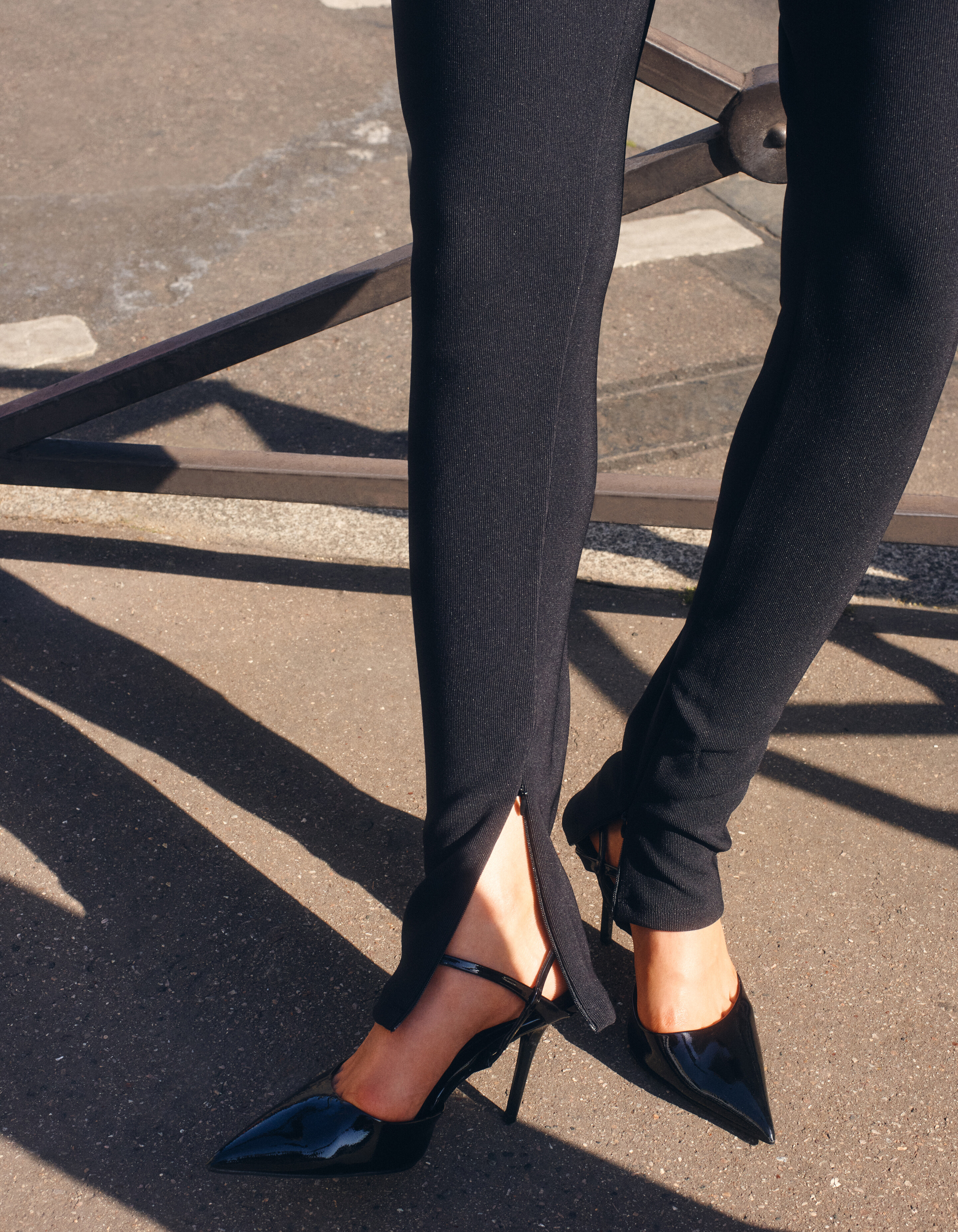 Zipper Legging Zwart SHOEBY WOMEN