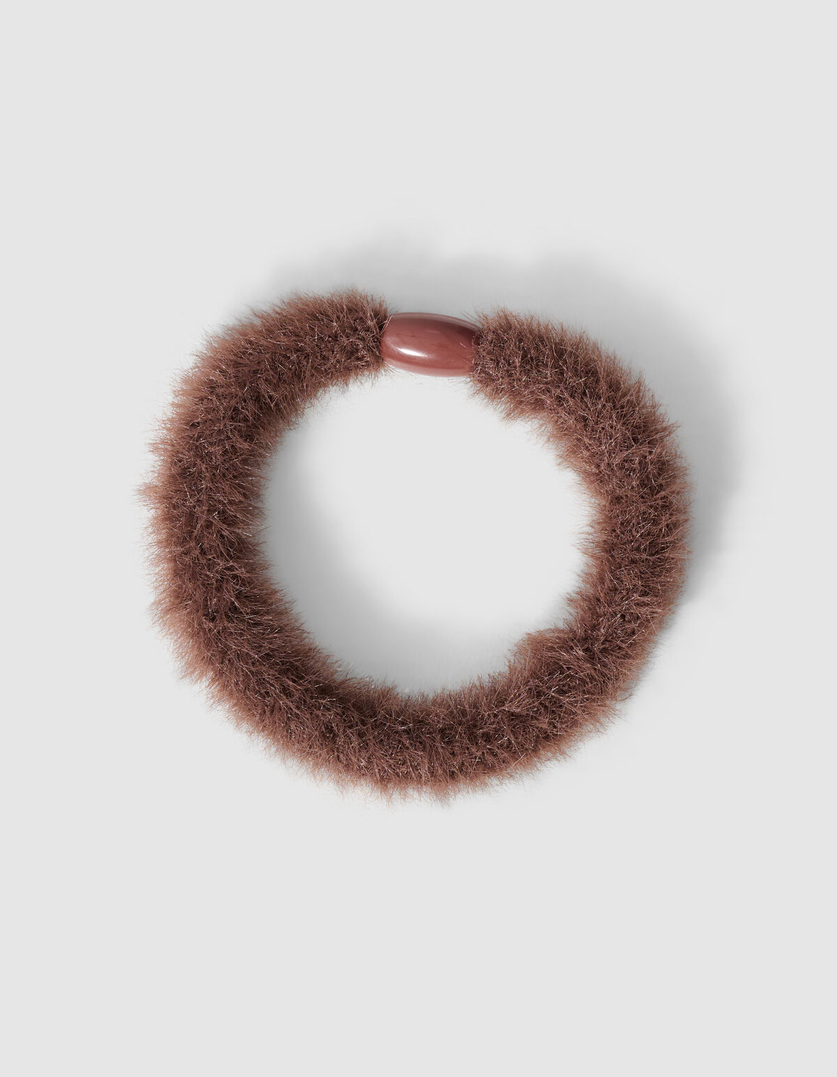 Furry Haarelastiek Donkerbruin SHOEBY ACCESSOIRES